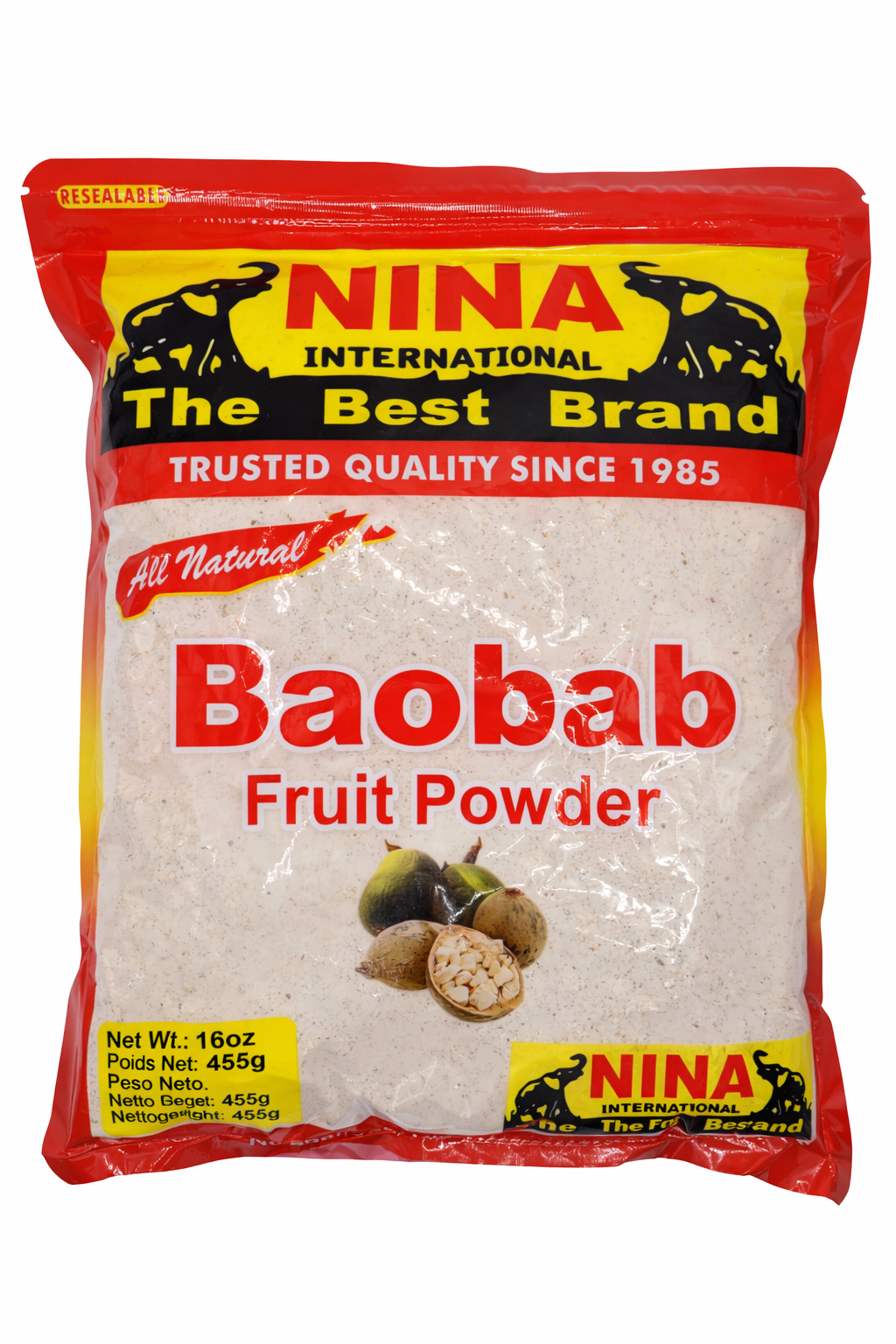 Baobab Fruit Flour (Adansonia, Kuka, Ose, Olo, Bouye, Sira, Tabaldi, Mbuyu)