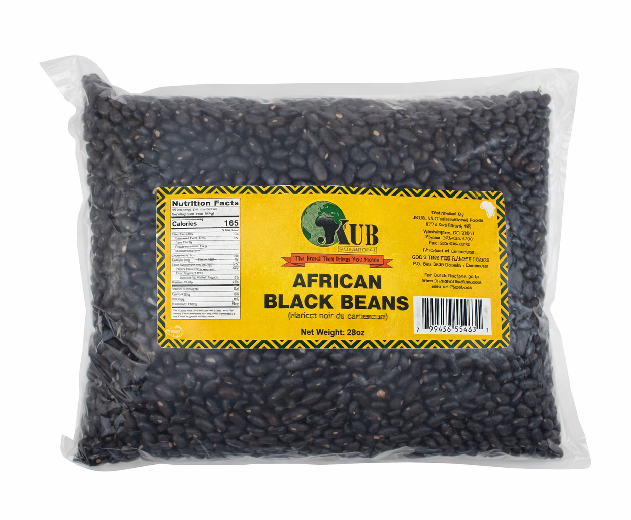 African Black Beans, 28oz (haricot noir du cameroun)