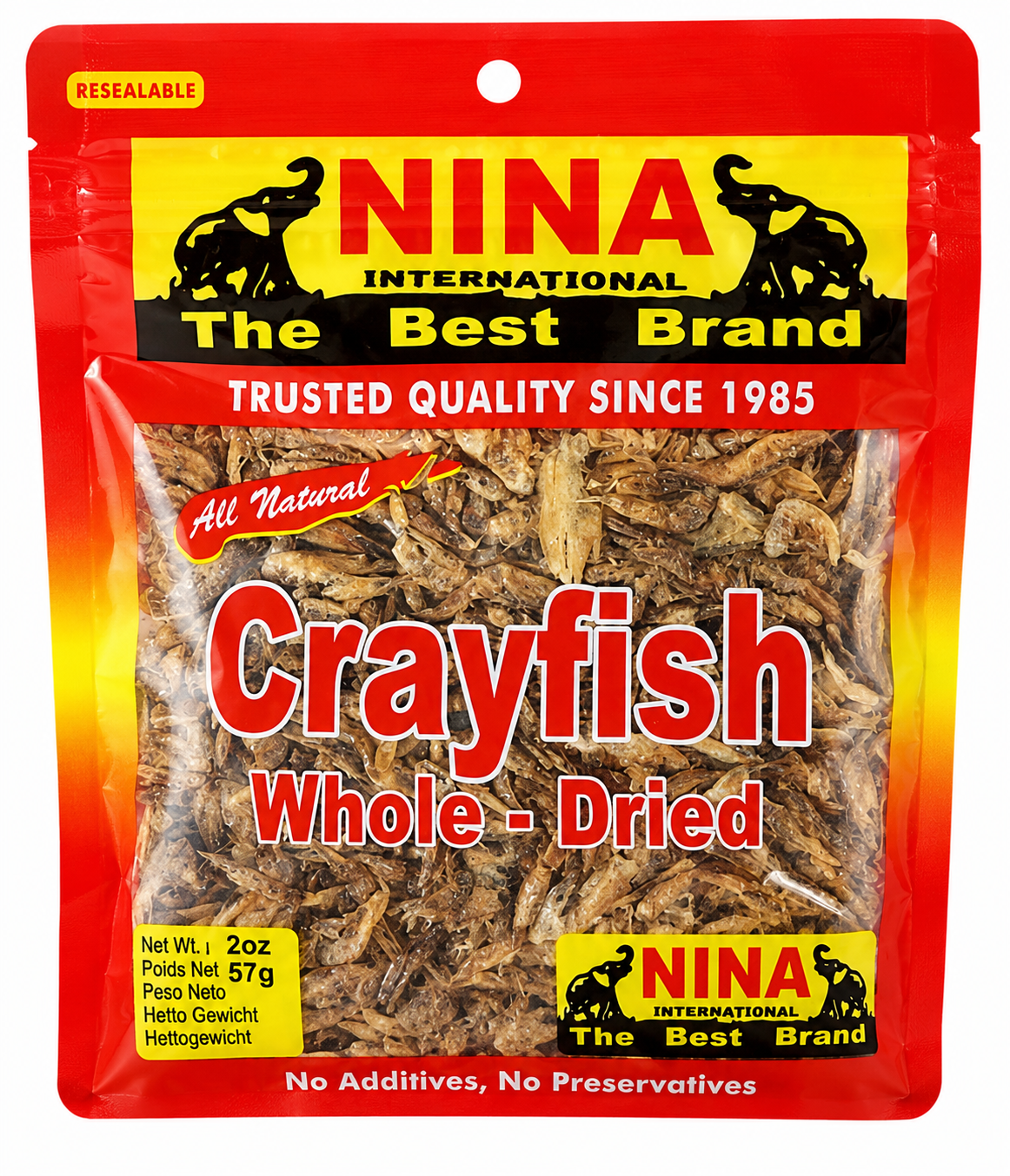 Crayfish - Whole Dried, 2oz (Crevettes séchées, Agbavi, Yét)