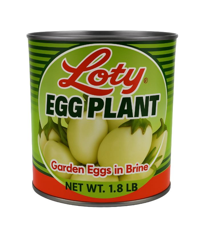 Egg Plant, canned, 1.8lbs (garden eggs, kwahu nsusua, Njanga Aubergine)