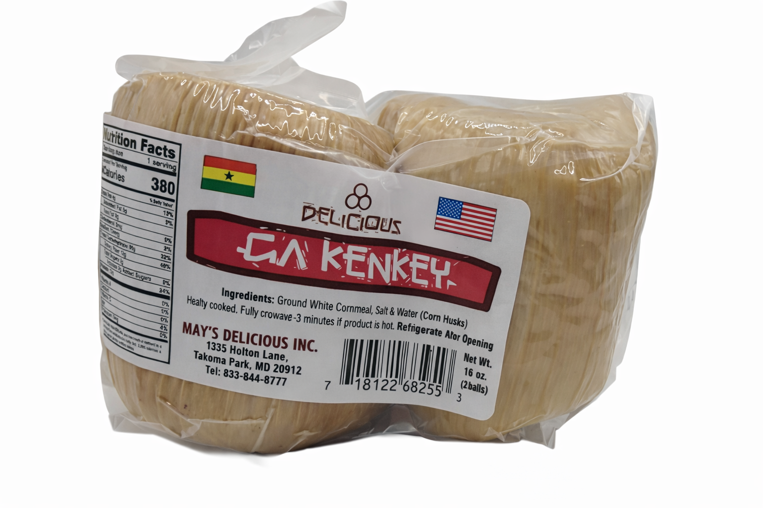 Kenkey, Ga (2/pack) agidi, eko, akassa, Akoumé