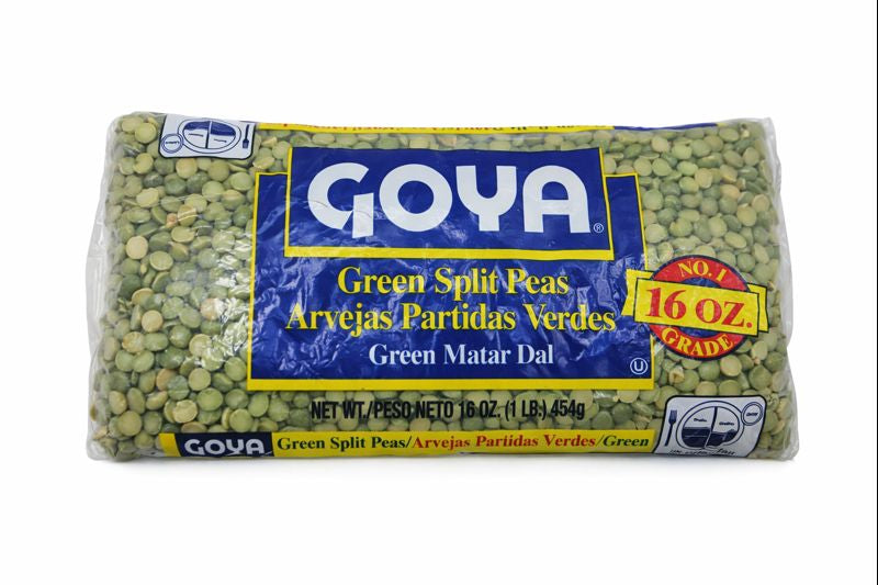 Green Split Peas, 16oz (Arvejas Partidas Verdes, Green Matar Dal)