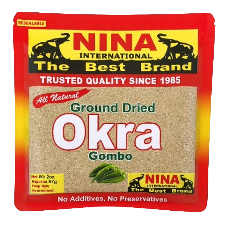 Okra - Ground, Dried (2oz) gombo, bamia, waika, okuru, okro, guimbombo