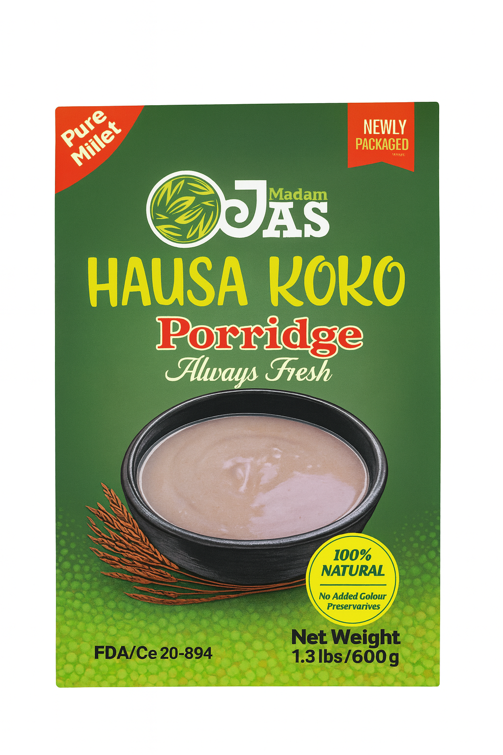 Hausa Koko Porridge (uji, to, sanke, lakh, akamu, pap)