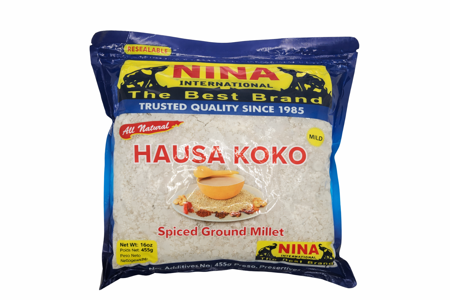 Hausa Koko, 16oz (Millet Porridge, Millet Pap, Ben-kida, Sombi, Lakh, Moni, Bouillie de mil)