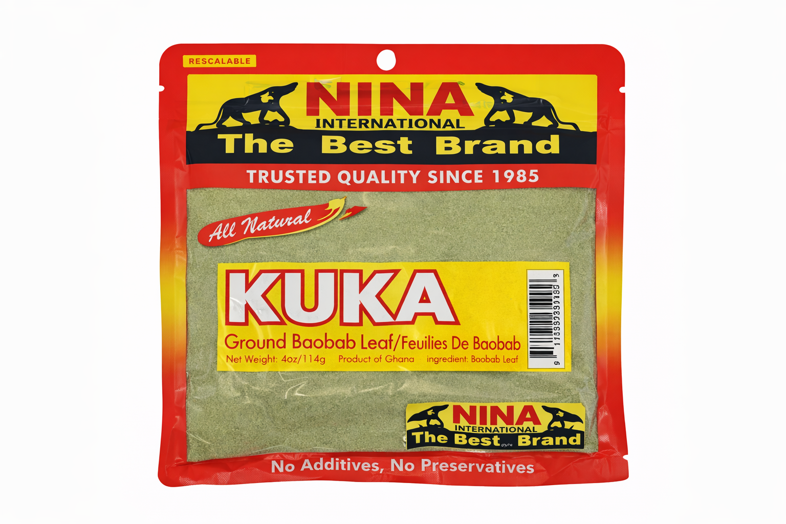 Kuka-Ground Baobab, 4oz (ose, olo, bouye, sira, tabaldi, mbuyu)