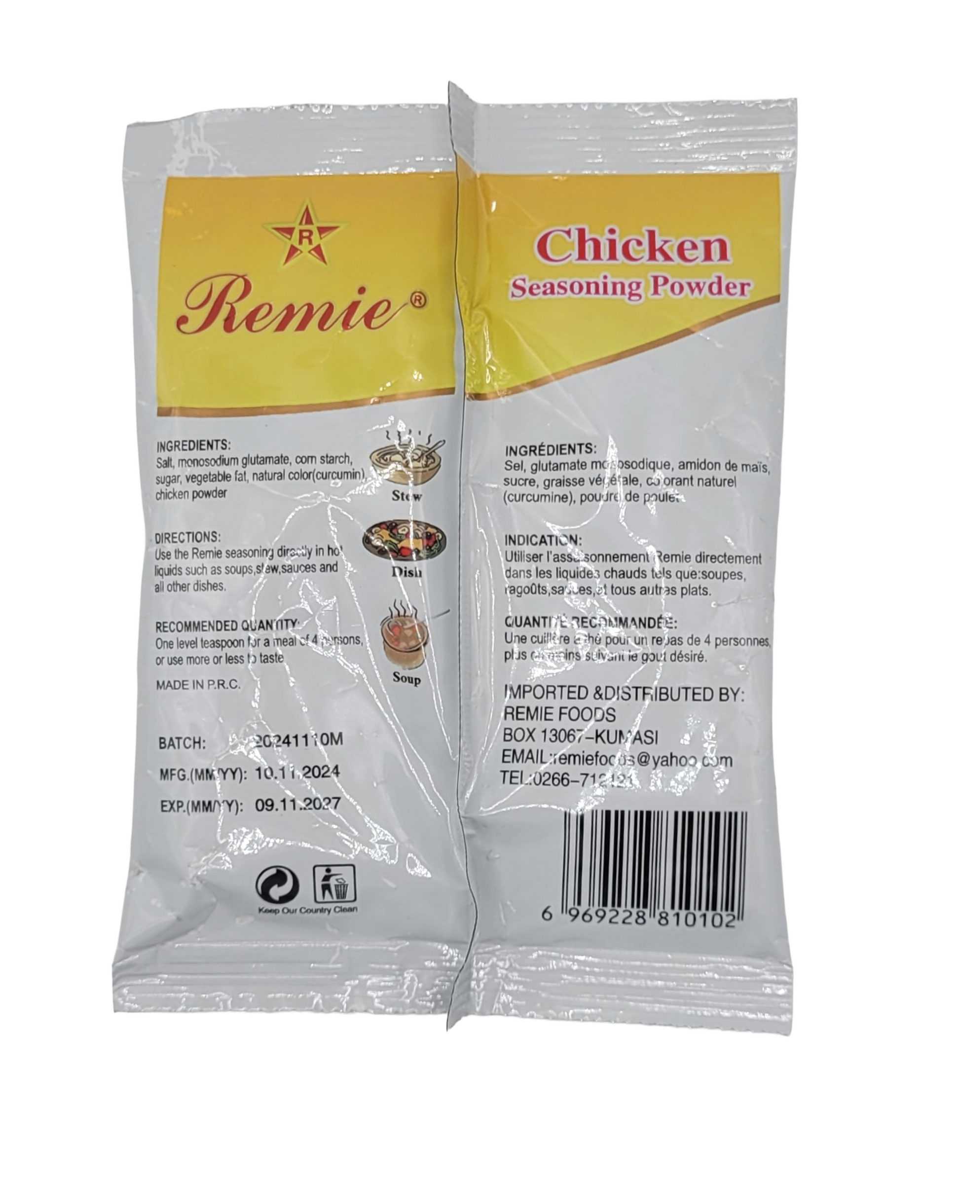 Chicken seasoning powder (Pack of 10, 10g each)