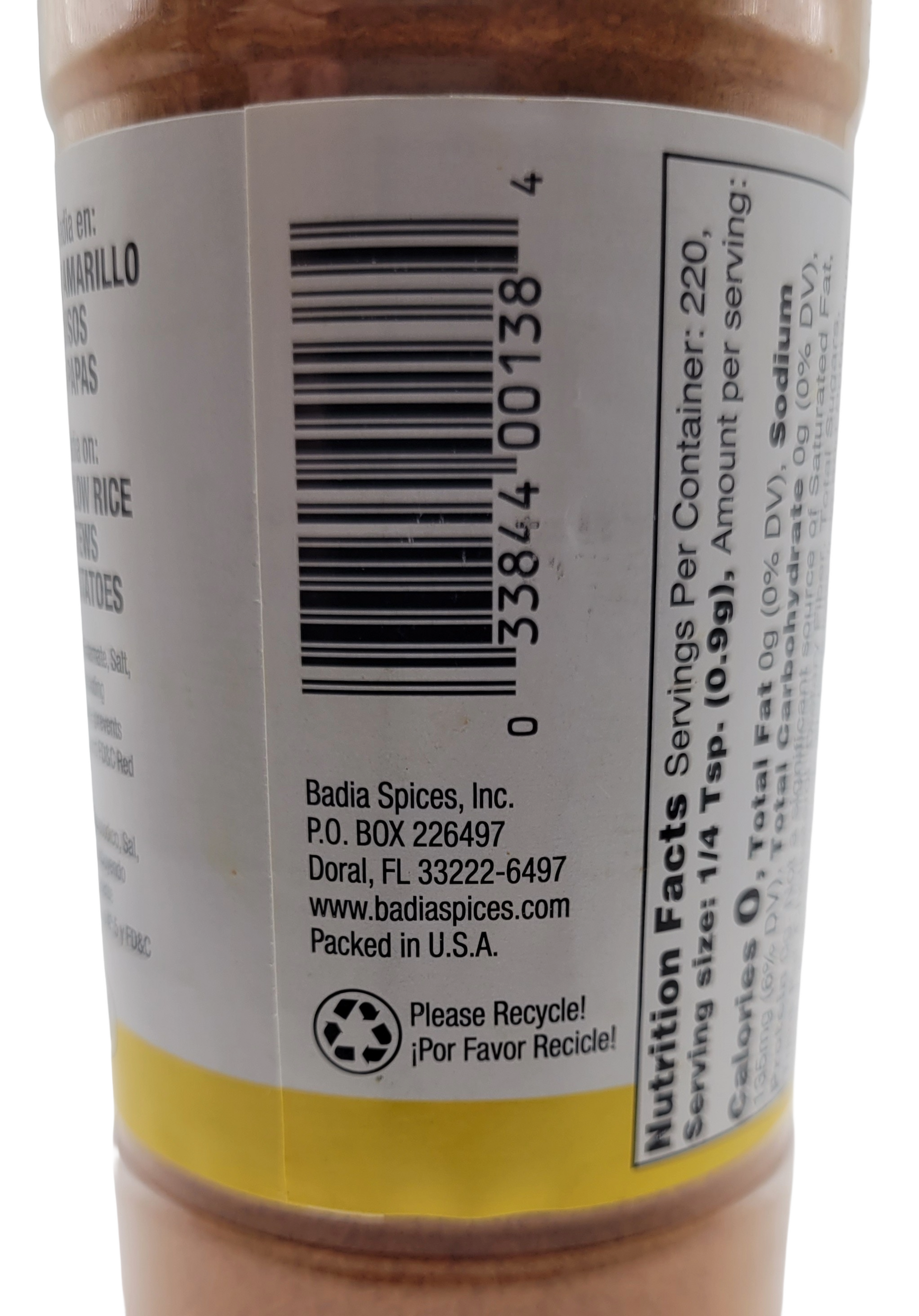 Sazon with Saffron Seasoning (Badia, 7oz)