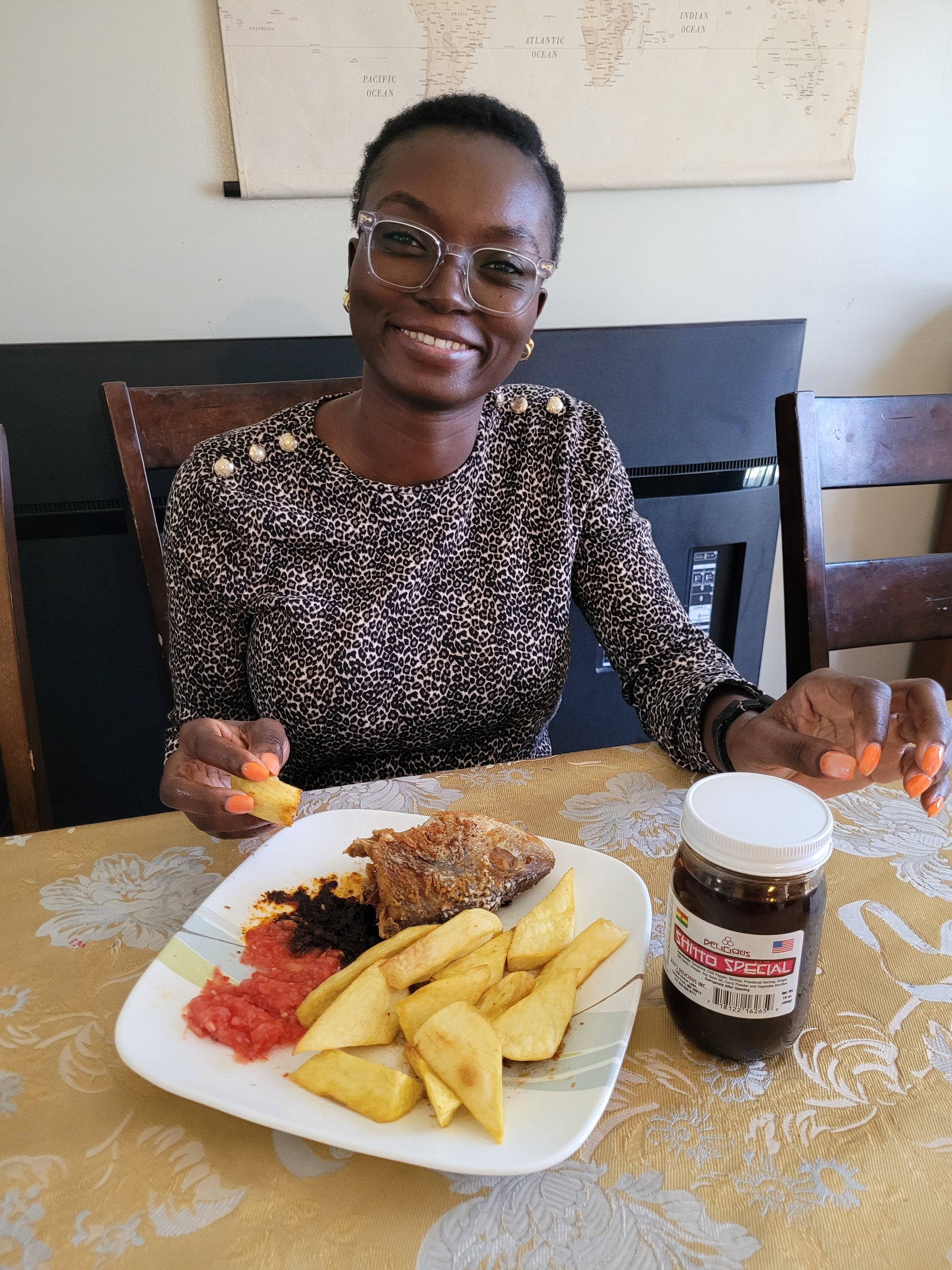 Shito, 16oz (pépé sauce, pepper sauce, ata dindin, sauce pimentée aux fruits de mer)