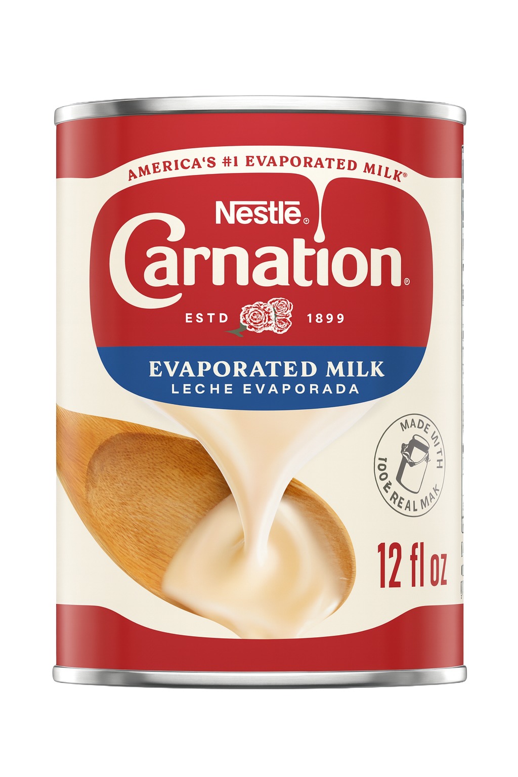 Carnation Evaporated Milk, 12oz (tin milk, evaporada)