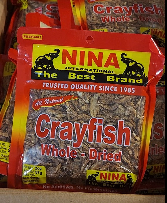 Crayfish - Whole Dried, 2oz (Crevettes séchées, Agbavi, Yét)