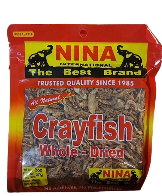 Crayfish - Whole Dried, 2oz (Crevettes séchées, Agbavi, Yét)