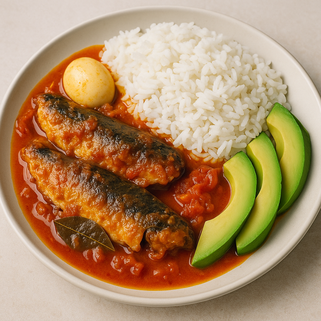 Mackerel in Tomato Sauce with Chilli (Aben Wa Ha, Geisha, Salone fish tin, Titus, tin fish, sardine, tinned mackerel, Samaki ya kopo katika mchuzi wa nyanya, Blikkievis in tamatiesous)