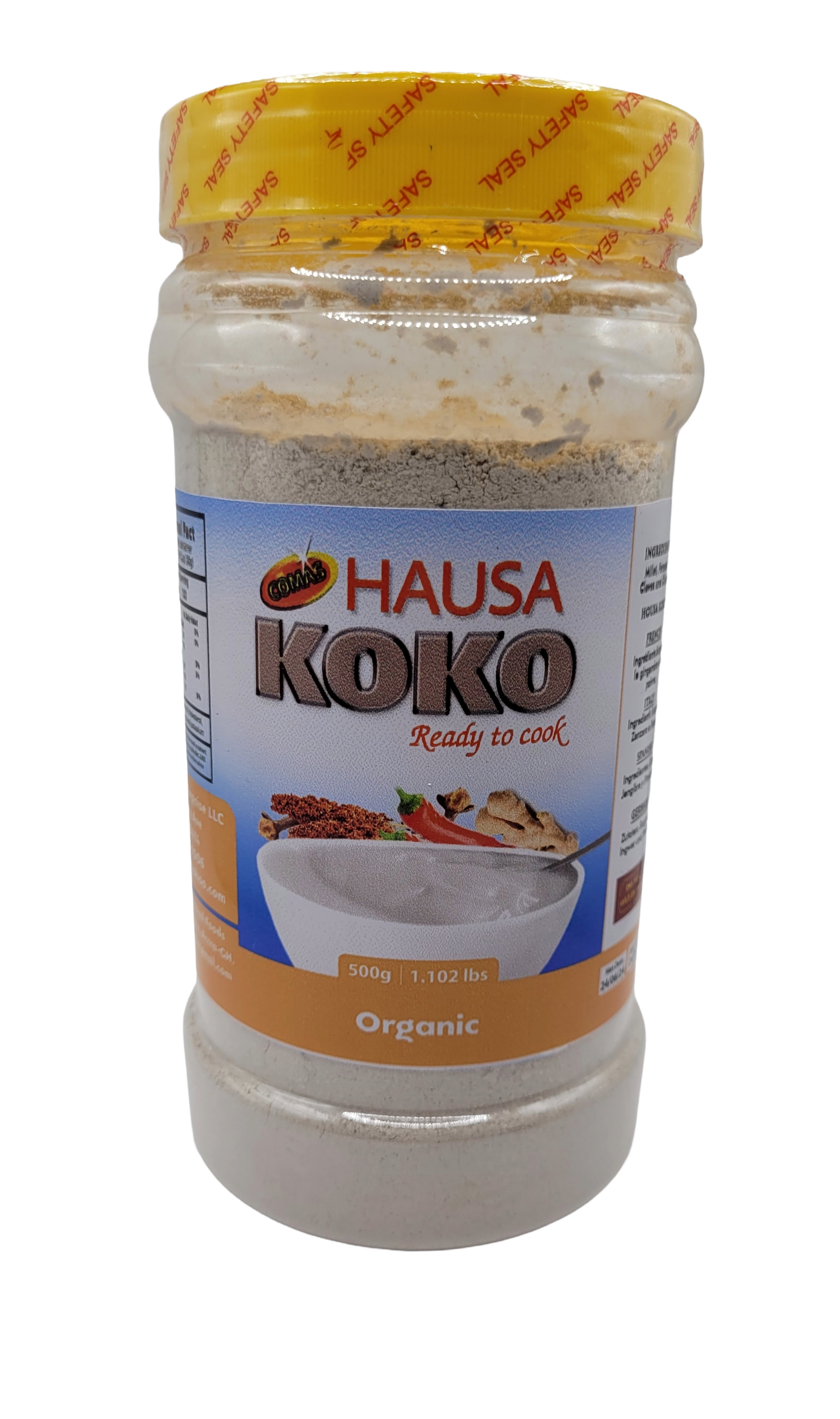 Hausa Koko, 500g (Millet Porridge, Millet Pap, Ben-kida, Sombi, Lakh, Moni, Bouillie de mil)