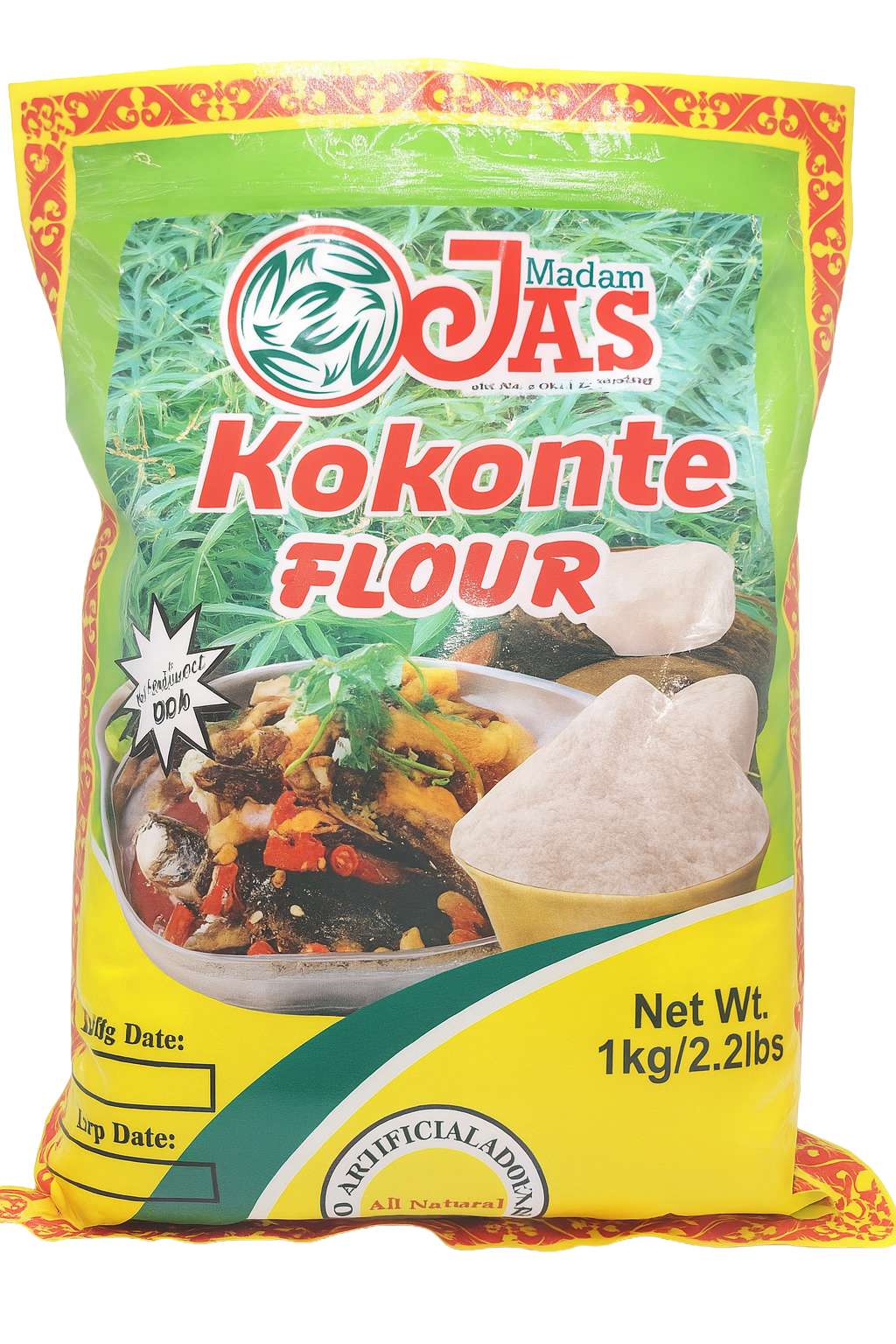 Kokonte Flour, Cassava Flour (Lafun, Placali, Ewokoume, Agbelima)