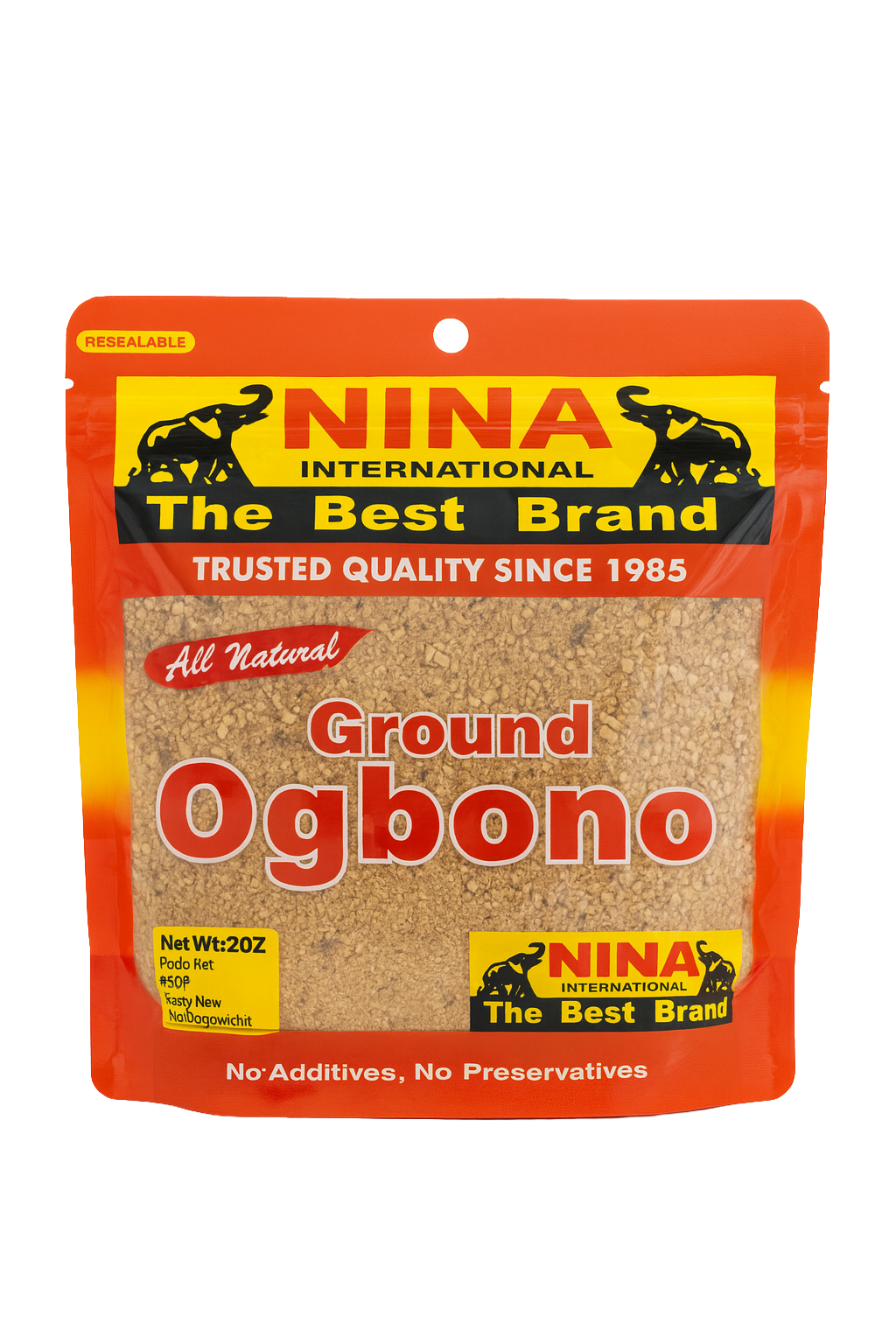 Ogbono Seed - ground, 2oz (irvingia gabonensis, apon, bobo, dika nuts, bush mango, wild mango)