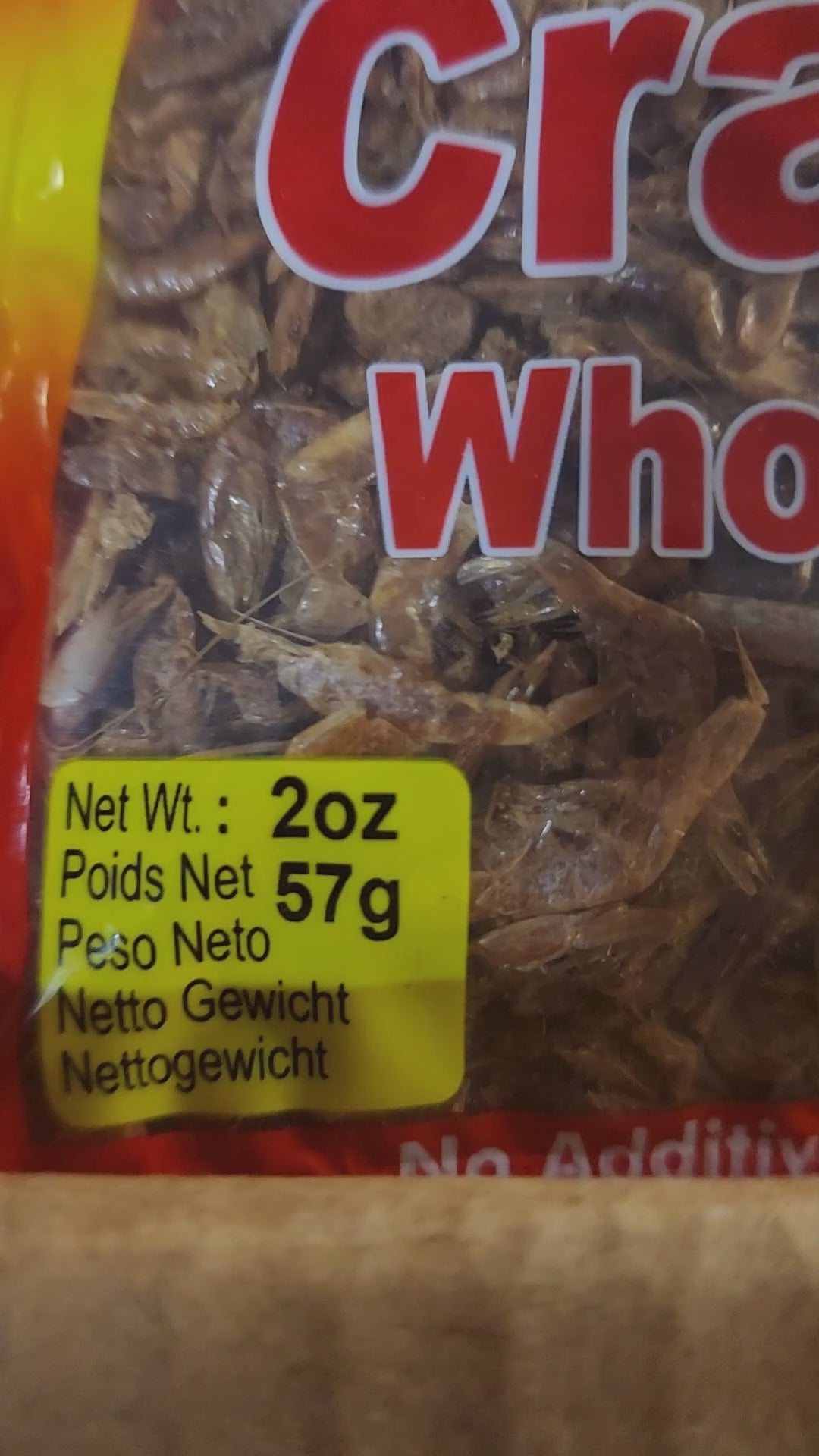 Crayfish - Whole Dried, 2oz (Crevettes séchées, Agbavi, Yét)