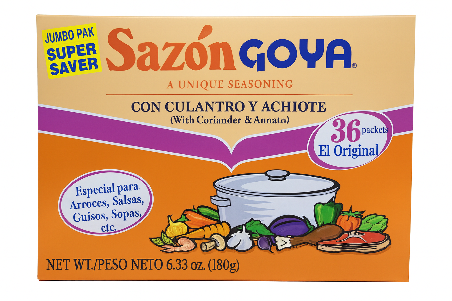 Sazón Goya, 36 packets